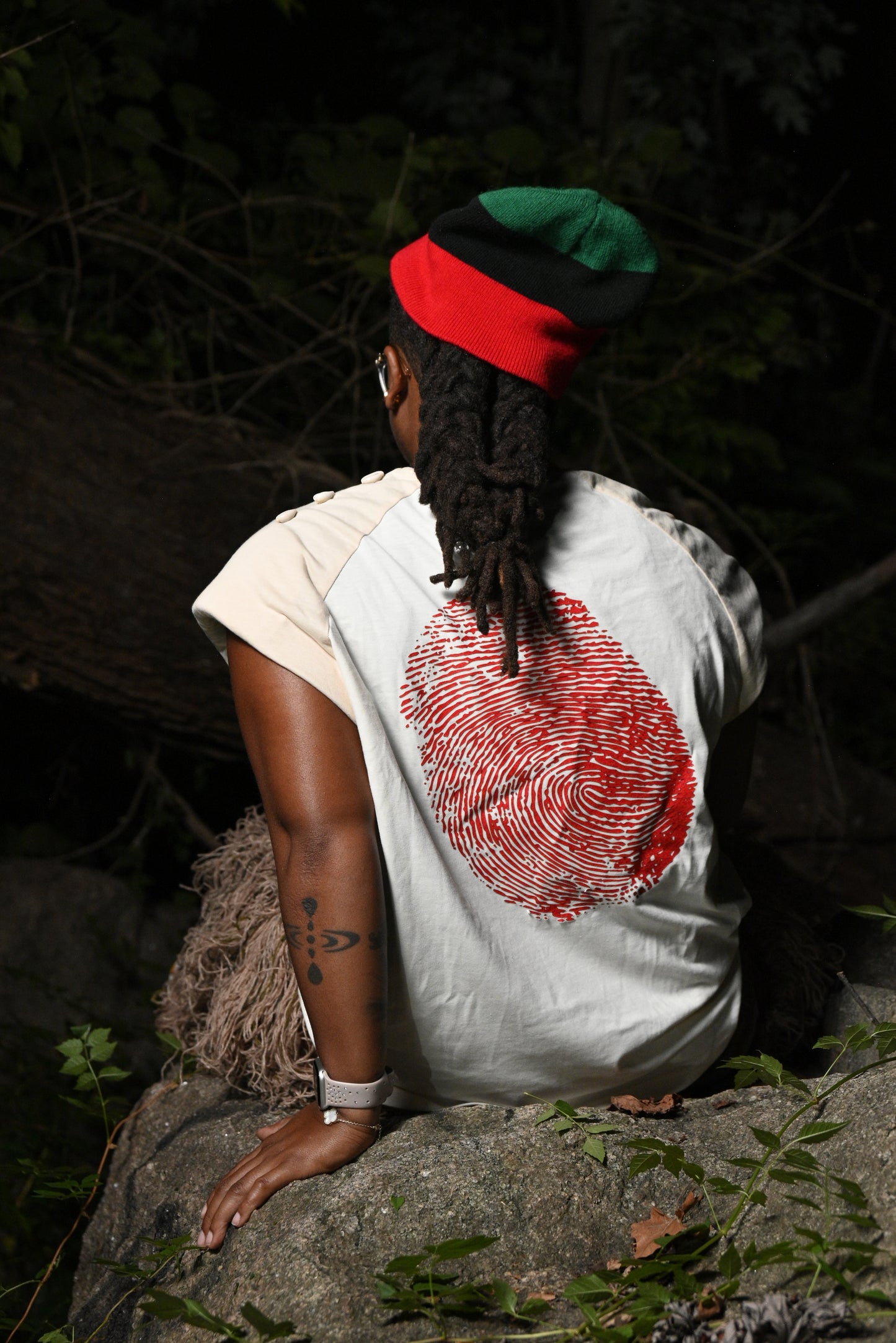 LYFE FORCE PADDED RAGLAN TANK (LIMITED QTY- 1 OF 7 HANDMADE)